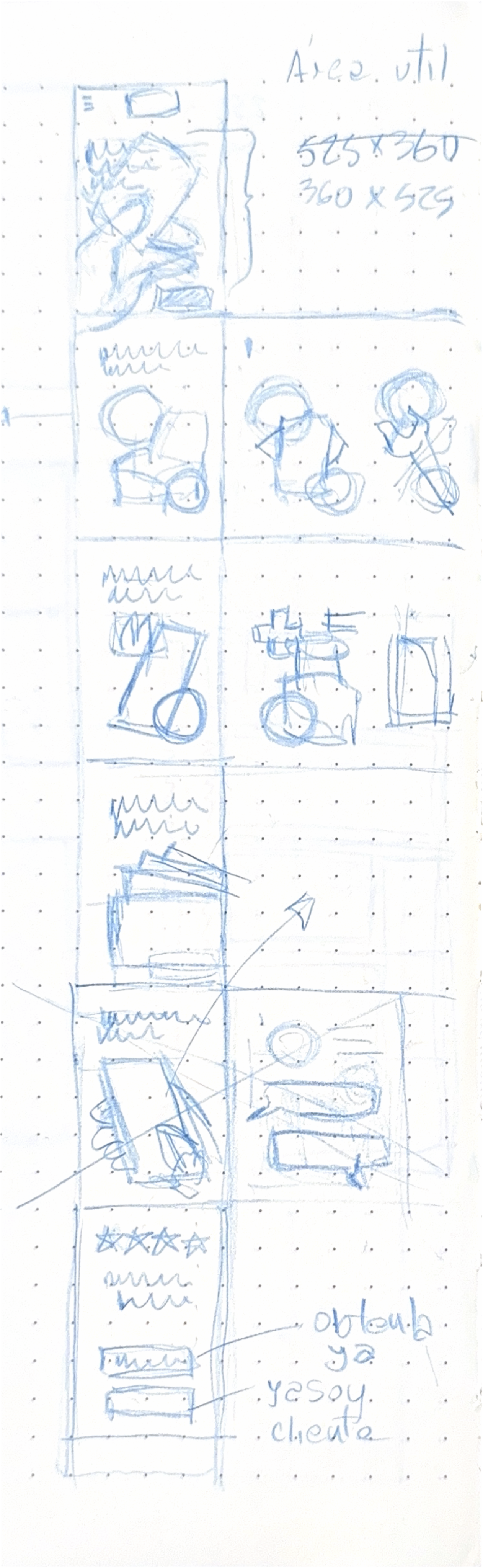 Preliminary sketches for credit card interface